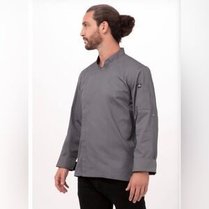 Chef Works Men's Gray Chef Jacket‎